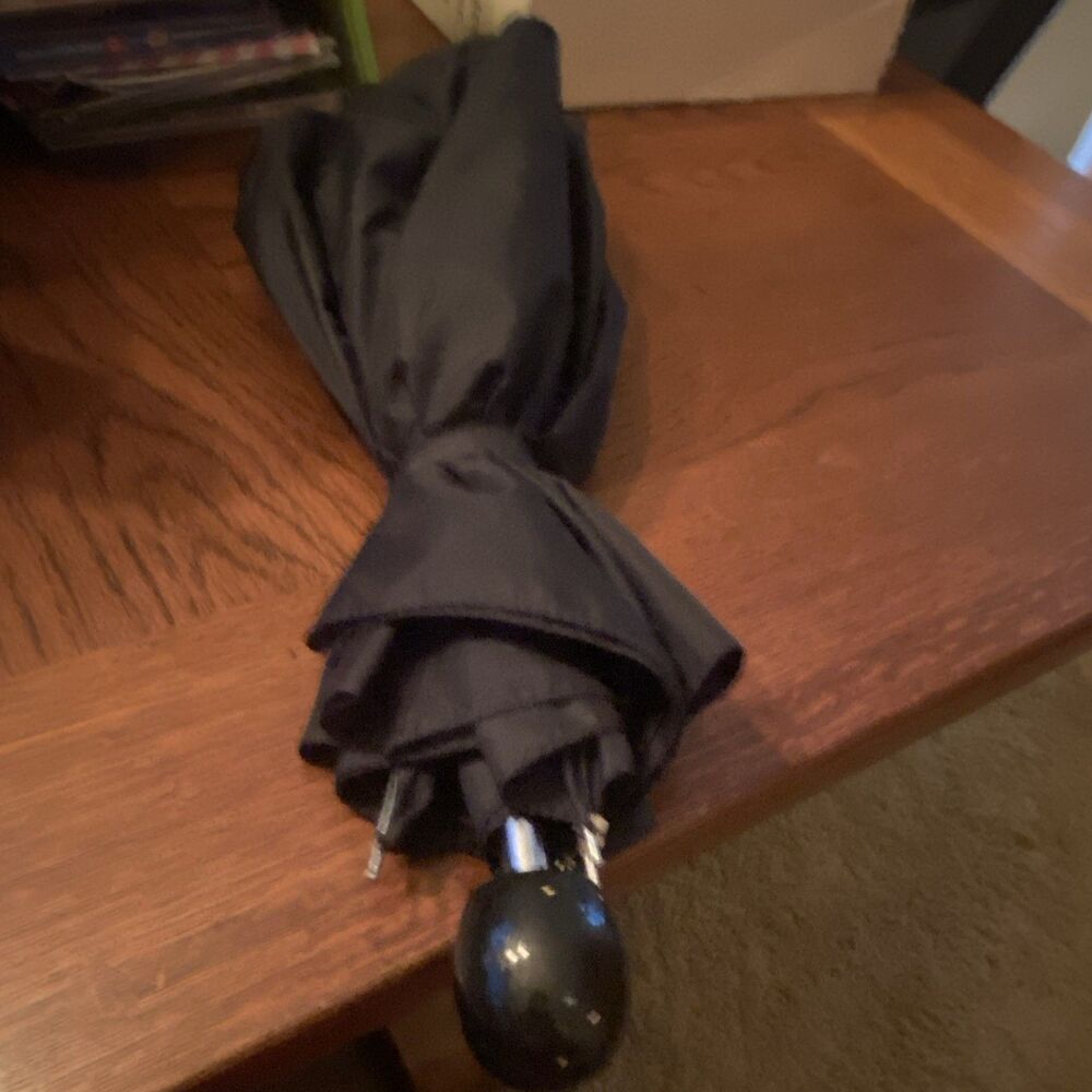 Umbrella No Name Brand Black Works Fine